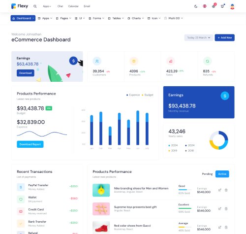 bootstrap admin template for crm